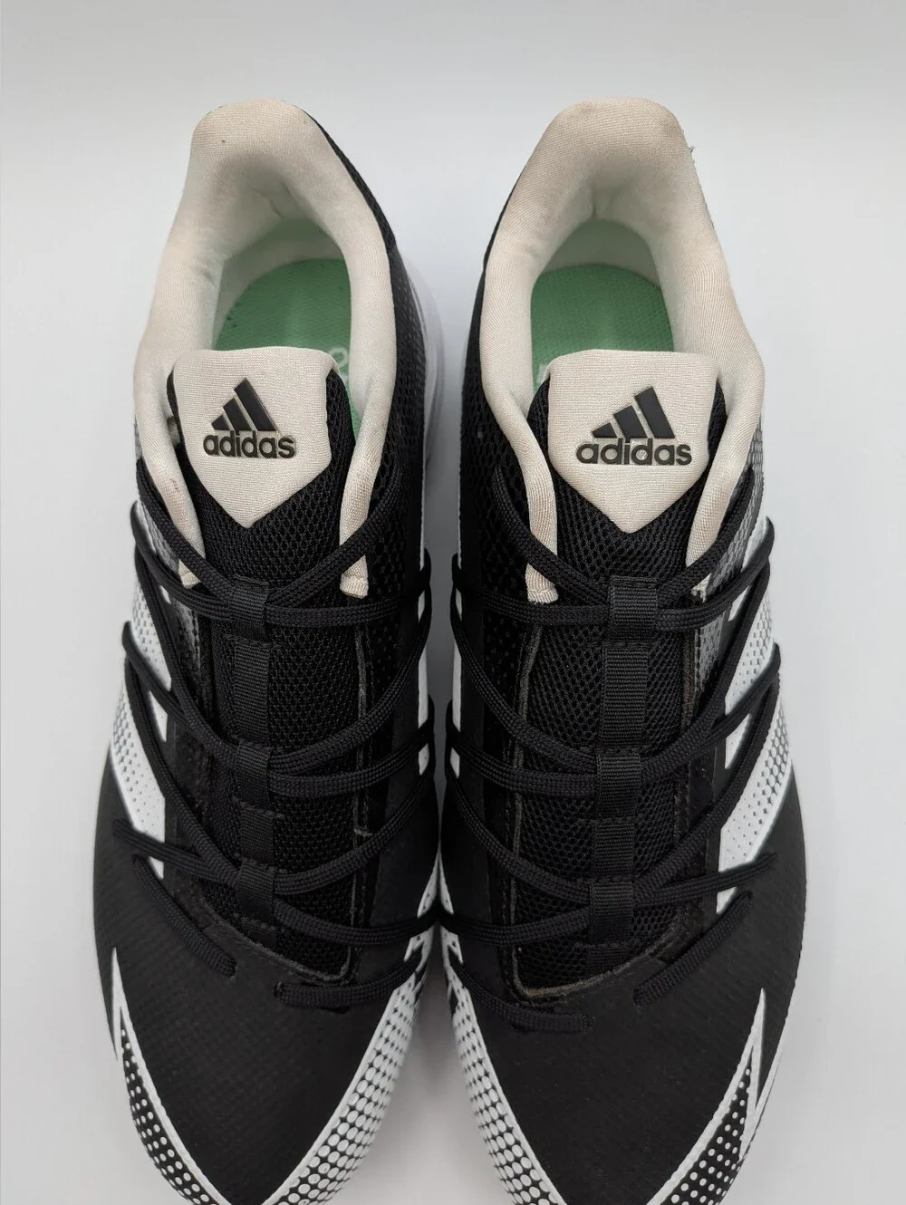 Adidas Adizero Afterburner 7 MD Baseball ⚾ Cleats in black and white  -  Sz 12